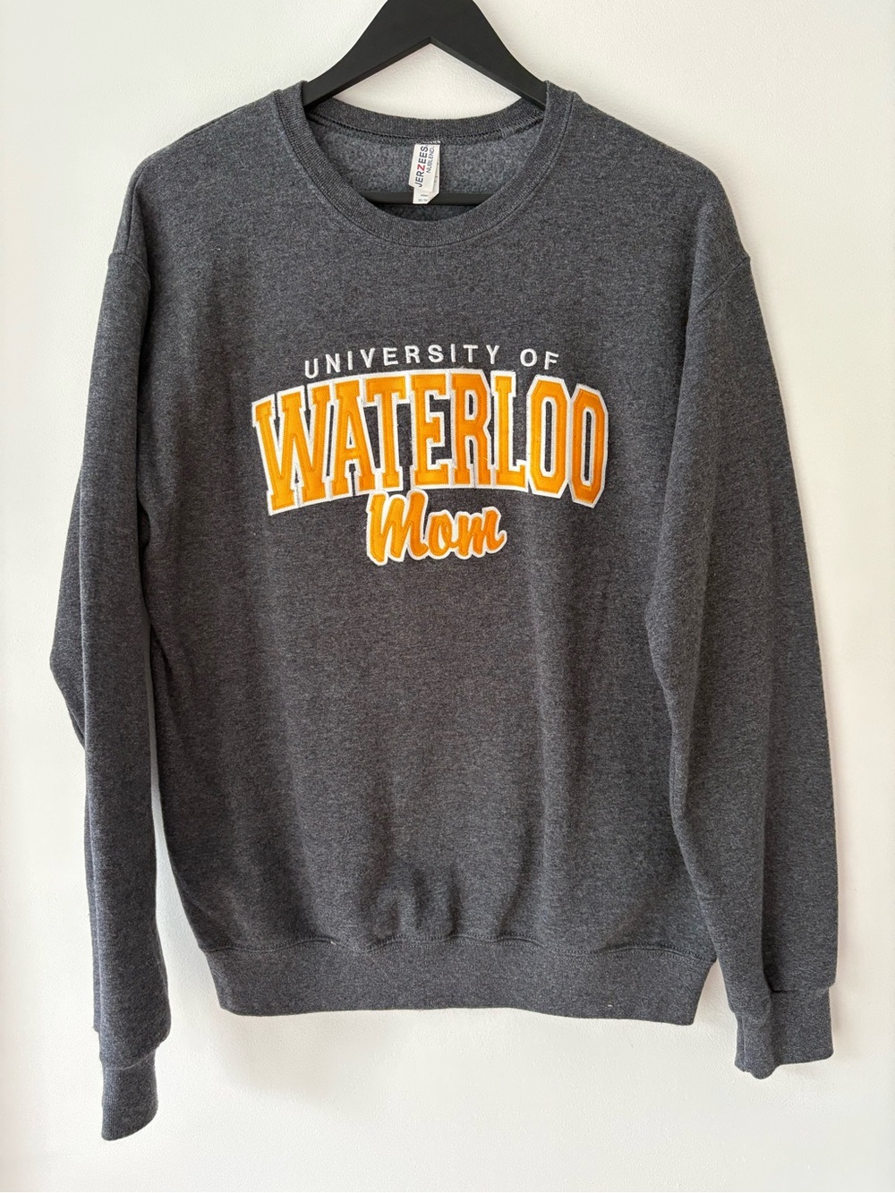 University of Waterloo Mom Crewneck Sweatshirt - Charcoal